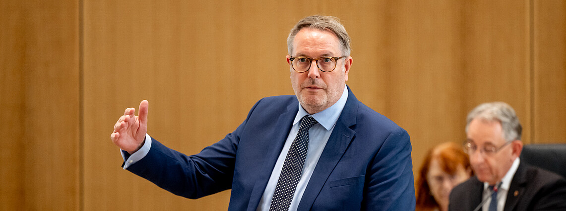 SPD-Landtagsfraktion/Silz Alexander Schweitzer im Landtag von Rheinland-Pfalz.
